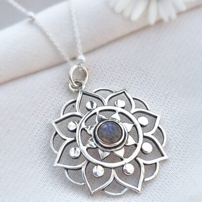 Colgante Mándala Labradorita