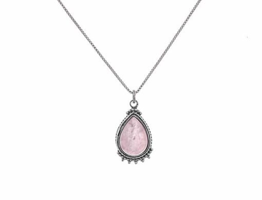 Colgante Maite Cuarzo Rosa ago