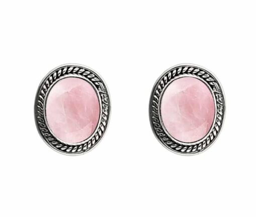 Aros Plenitud Cuarzo Rosa