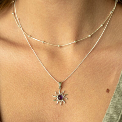 Alternative view of Colgante Sun Amatista