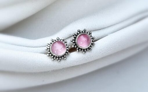 Aros Sol Cuarzo Rosa