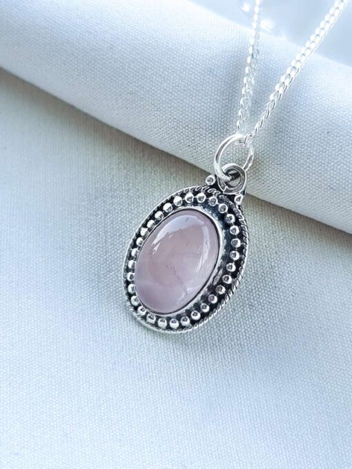 Colgante Grace Cuarzo Rosa