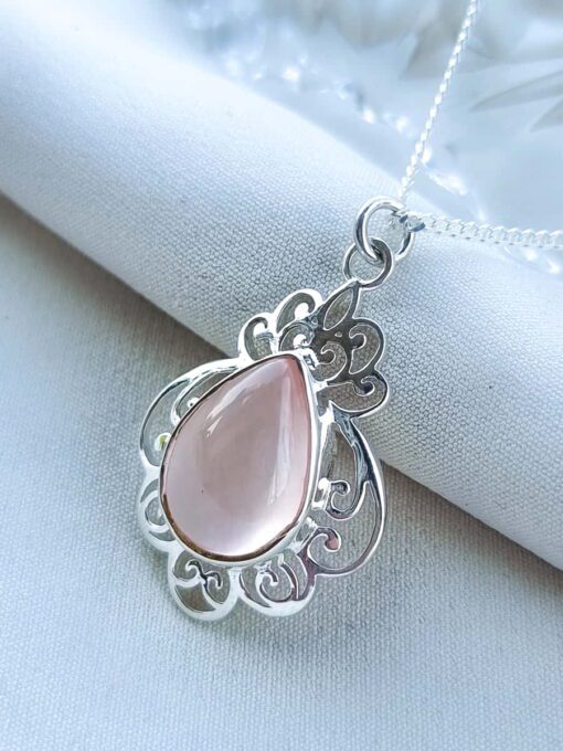 Colgante Alice Cuarzo Rosa