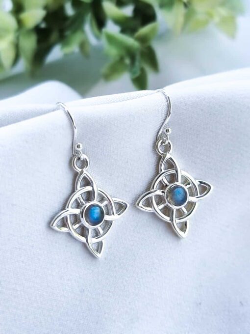 Aros Nudo de Brujas Labradorita