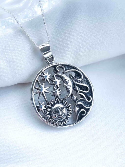 Colgante Eclipse Sol y Luna