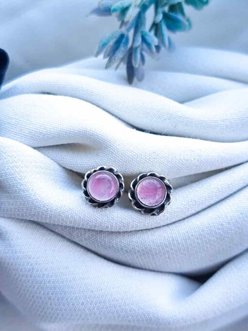 Aros Luciana Cuarzo Rosa