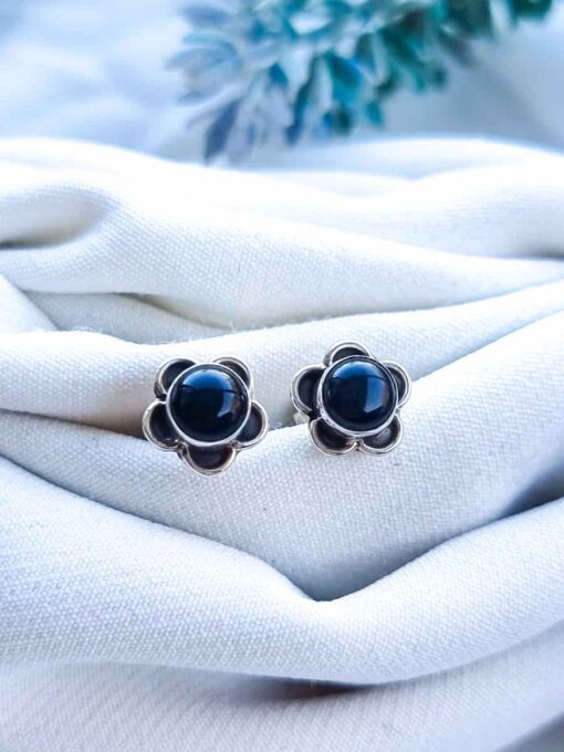 Aros Flor Onix