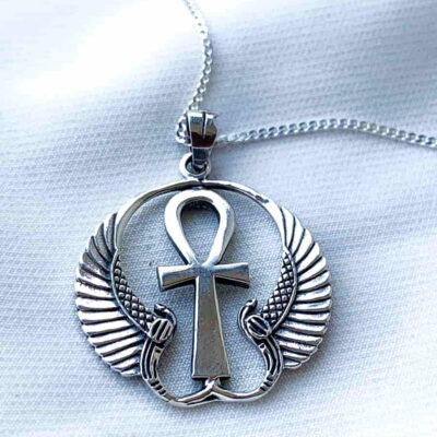 Colgante Cruz de Ankh y Alas Diosa Isis