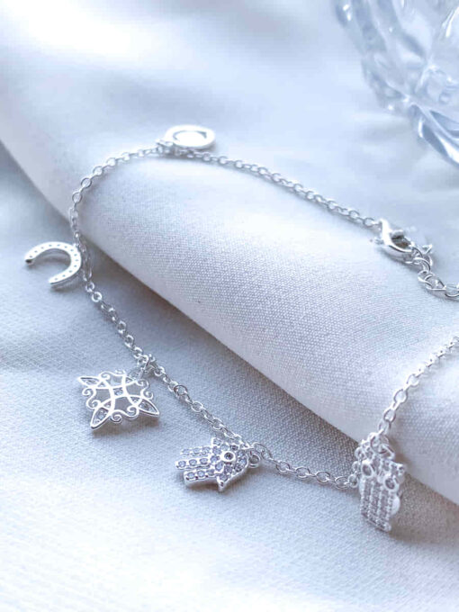 Pulsera Protección y Suerte 5 Amuletos