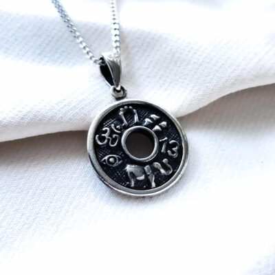 Colgante 6 amuletos de Protección, Suerte y Buena Fortuna