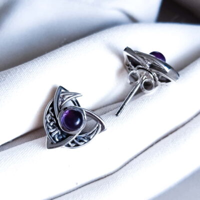 Aros Triqueta con Amatista