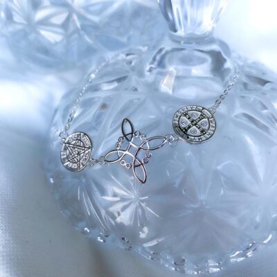 Pulsera Nudo de Bruja, Tetragramaton y San Benito