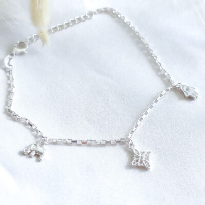 Pulsera Nudo de Bruja, Elefante y Mano de Fátima